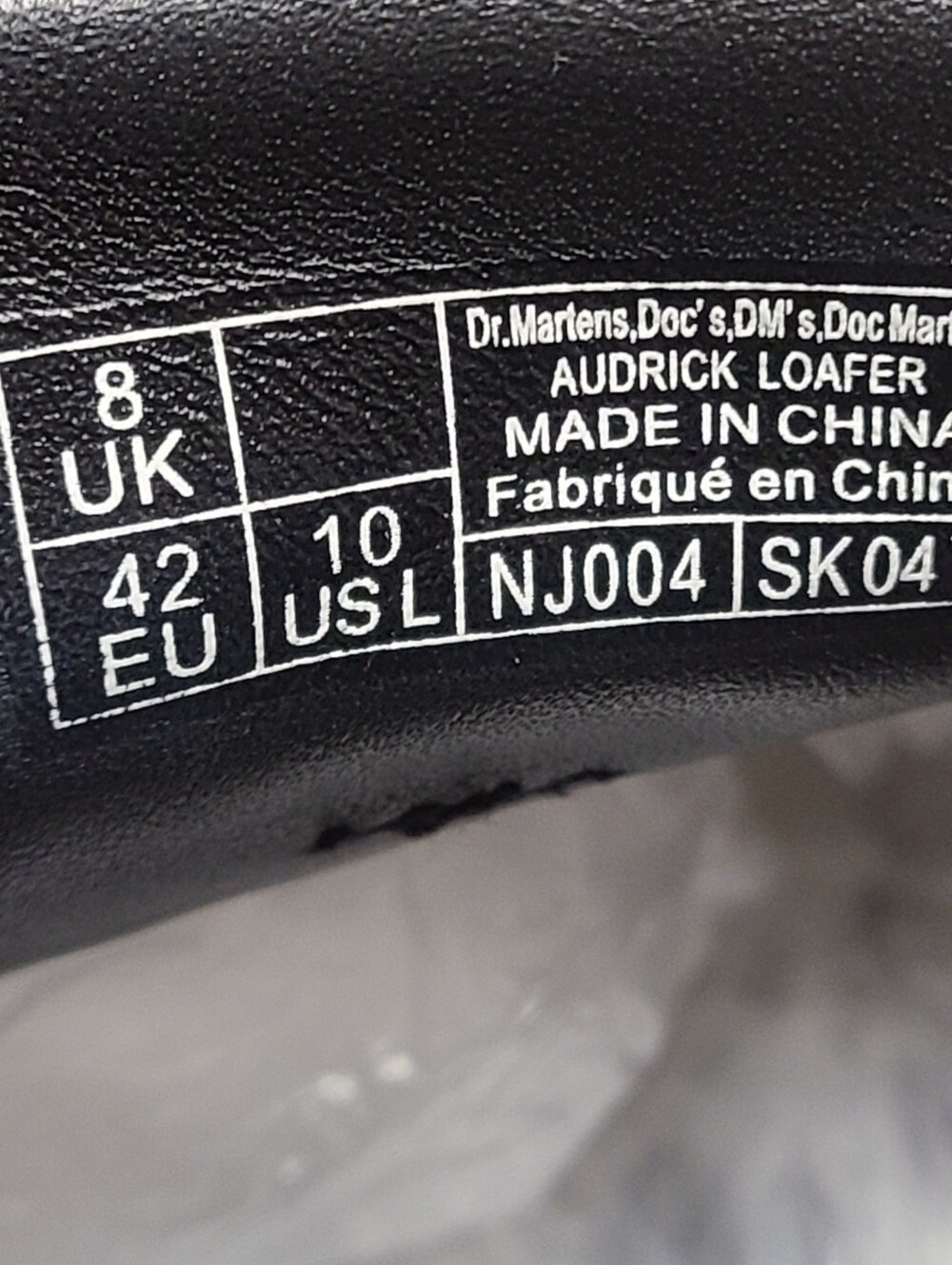 Dr. Martens Audrick Nappa Lux leather chunky platform loafers size 10 - Picture 8 of 9